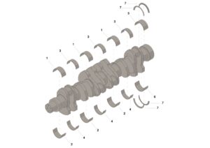 Bạc lót trục khuỷu 3801260 Cummins (Miễn cốt / Miễn Balie)